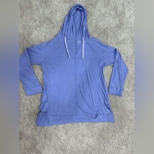 Eddie Bauer Women's Blue Hooded Top